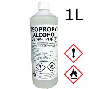 ALCOOL ISOPROPILICO ISOPROPANOL IPA PURO PULIZIA SUPERFICI 1L ALCOL