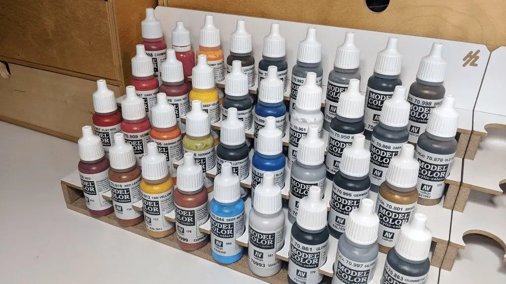 HZ-OM05s - 26mm Small Paints Module - Build Complete Vallejo Paints