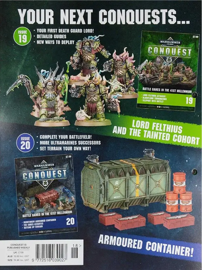 Warhammer Conquest Issues 19 & 20 Inhalt