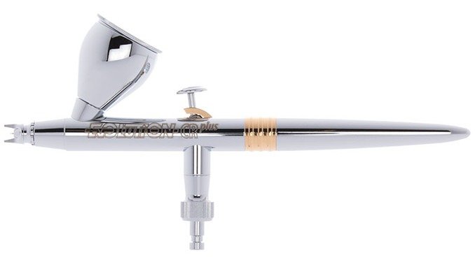 Harder and Steenbeck Evolution Silverline Solo airbrush. Harder and  Steenbeck airbrushing supplies