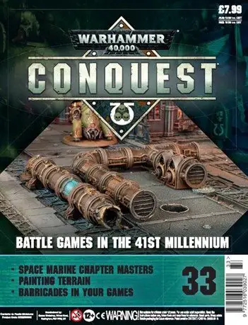 Warhammer Conquest Edición 33 Contenido de la portada