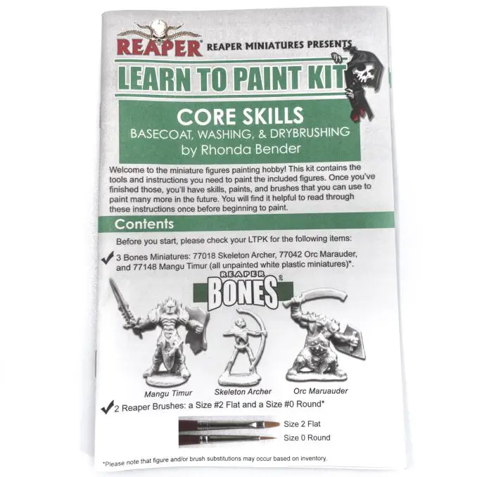We paint our first miniature - Reaper Bones Learn to Paint Kit Core Skills  test and review. 
